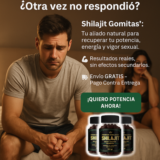 Shilajit Gomitas™ Potencia Sexual, Más Testosterona y Energía Sin Estimulantes