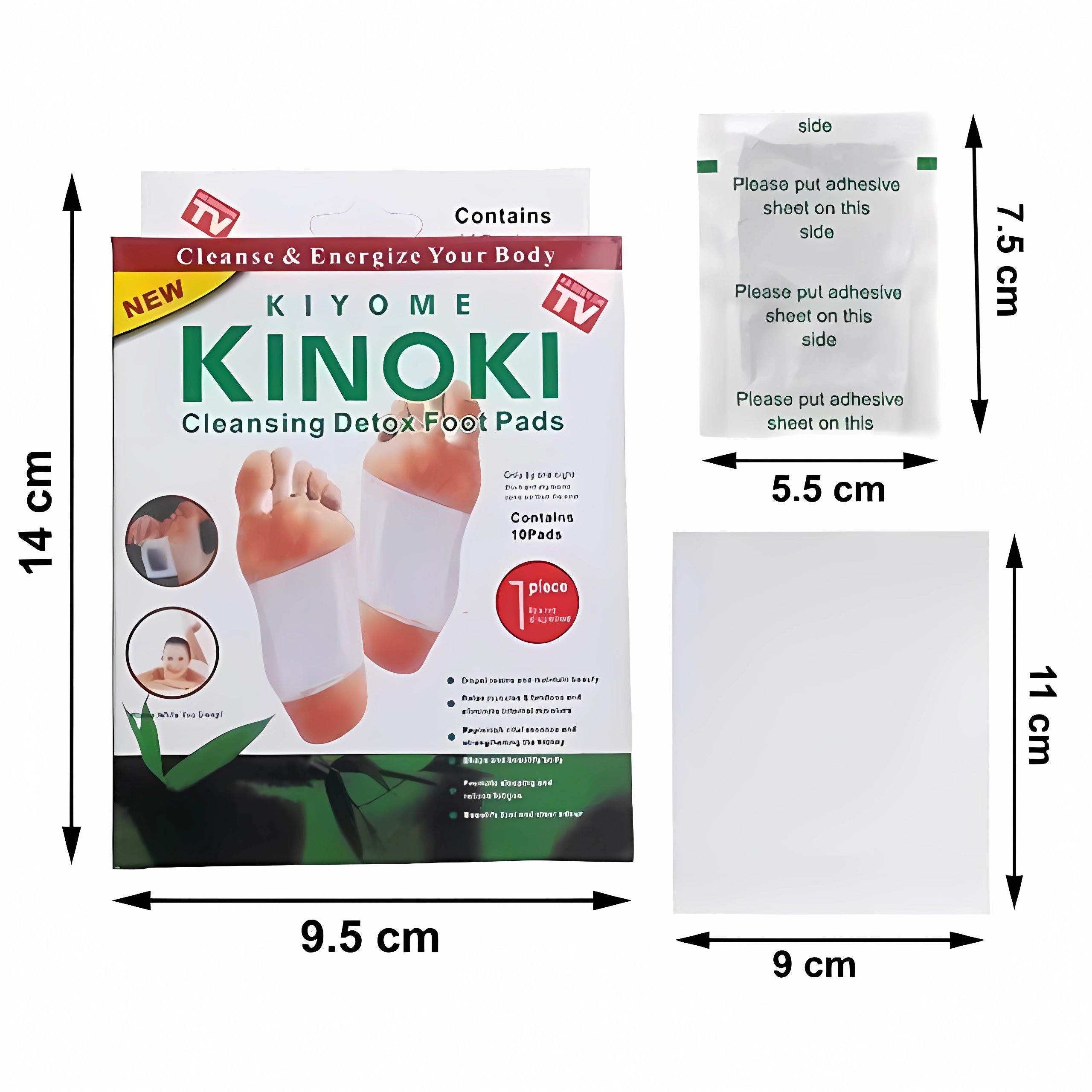 Cajas x 10 Parches Kinoki - Limpia Toxinas Mientras Duermes